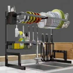 Hot sale & High Quality Over The Sink Dish Drying Rack Kitchen Storage Storage Holders & Racks