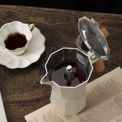 6 Cup Portable Moka Pot Induction Italian Espresso Coffee Maker
