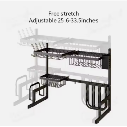 Hot sale & High Quality Over The Sink Dish Drying Rack Kitchen Storage Storage Holders & Racks - Image 3