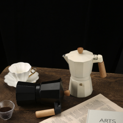 6 Cup Portable Moka Pot Induction Italian Espresso Coffee Maker - Image 3