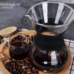 200ML 400ML Handmade Glass Coffee Percolators Borosilicate Glass Pour Over Drip Coffee Make - Image 4