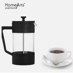 High Quality Double Wall Heat Resistant Borosilicate Glass Teapot Coffee Pot with Stainless Steel Tea Infuser