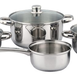 7pcs Stainless steel Cookware Non-stick Set