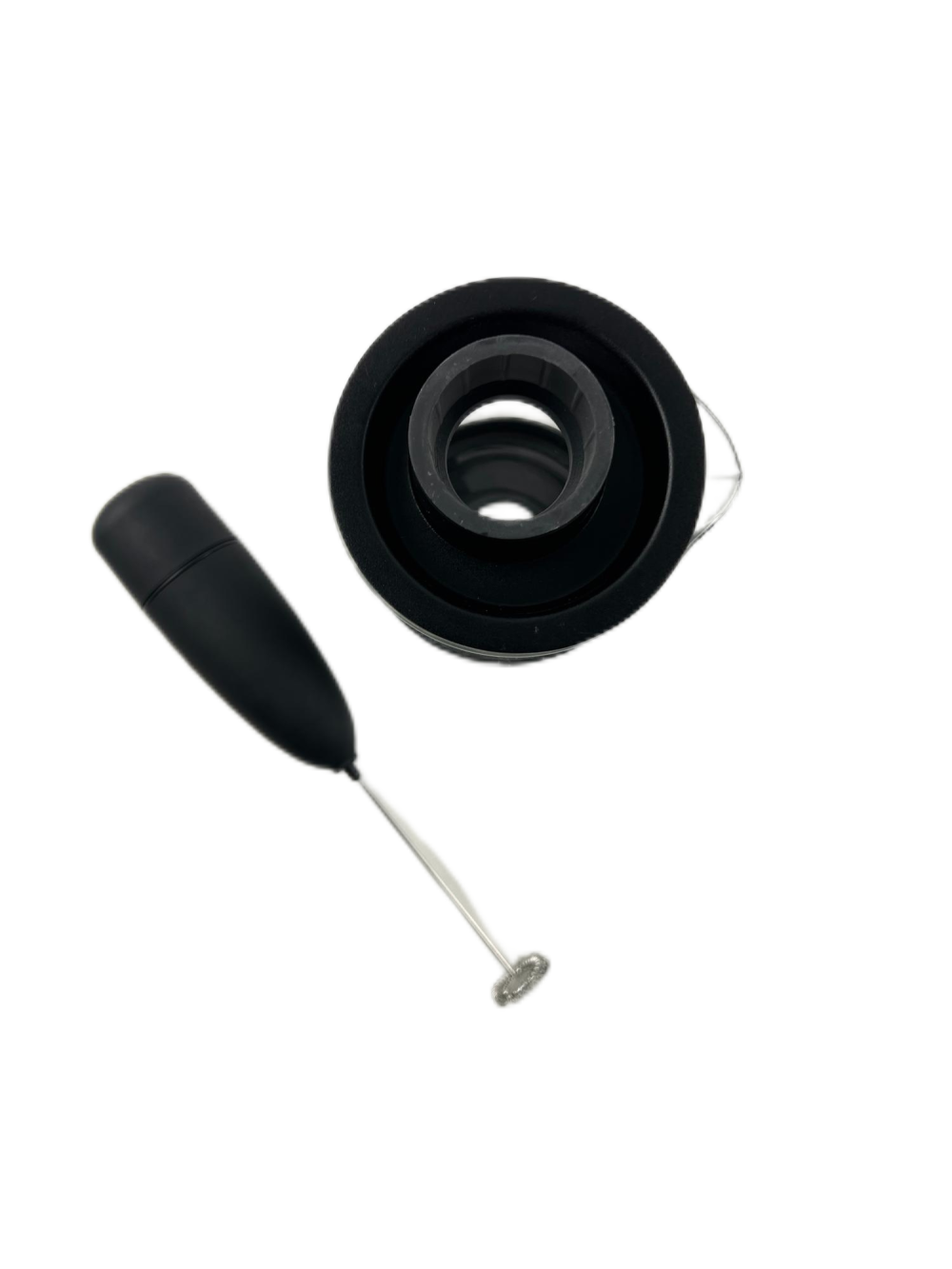 New Design Battery Operated Milk Frother with Glass Jar - Image 3