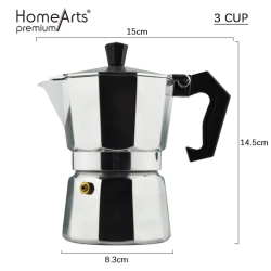Classic 1/2/3/6/9/12 Cup Italy Stove Top Aluminum ODM Mocha Coffee Maker Moka Pot - Image 3