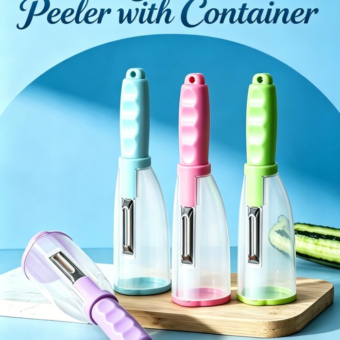 Home Kitchen Multi-functional Stainless Steel Vegetable Peeler Container for Fruits Vegetables Reusable Easy Clean Manual